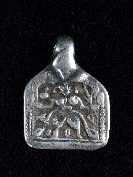 Antique Silver Kali Amulet Pendants - Image 4