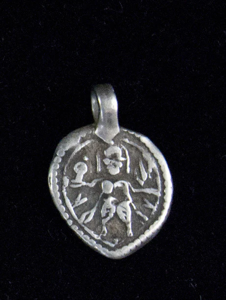 Antique Silver Kali Amulet Pendants - Image 5