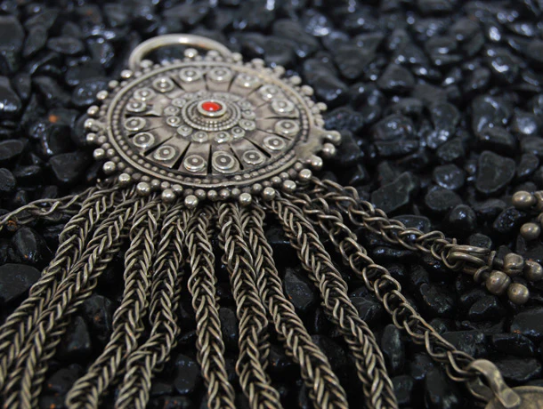 Indian Tribal Silver Women's Ear Ornaments - Image 3