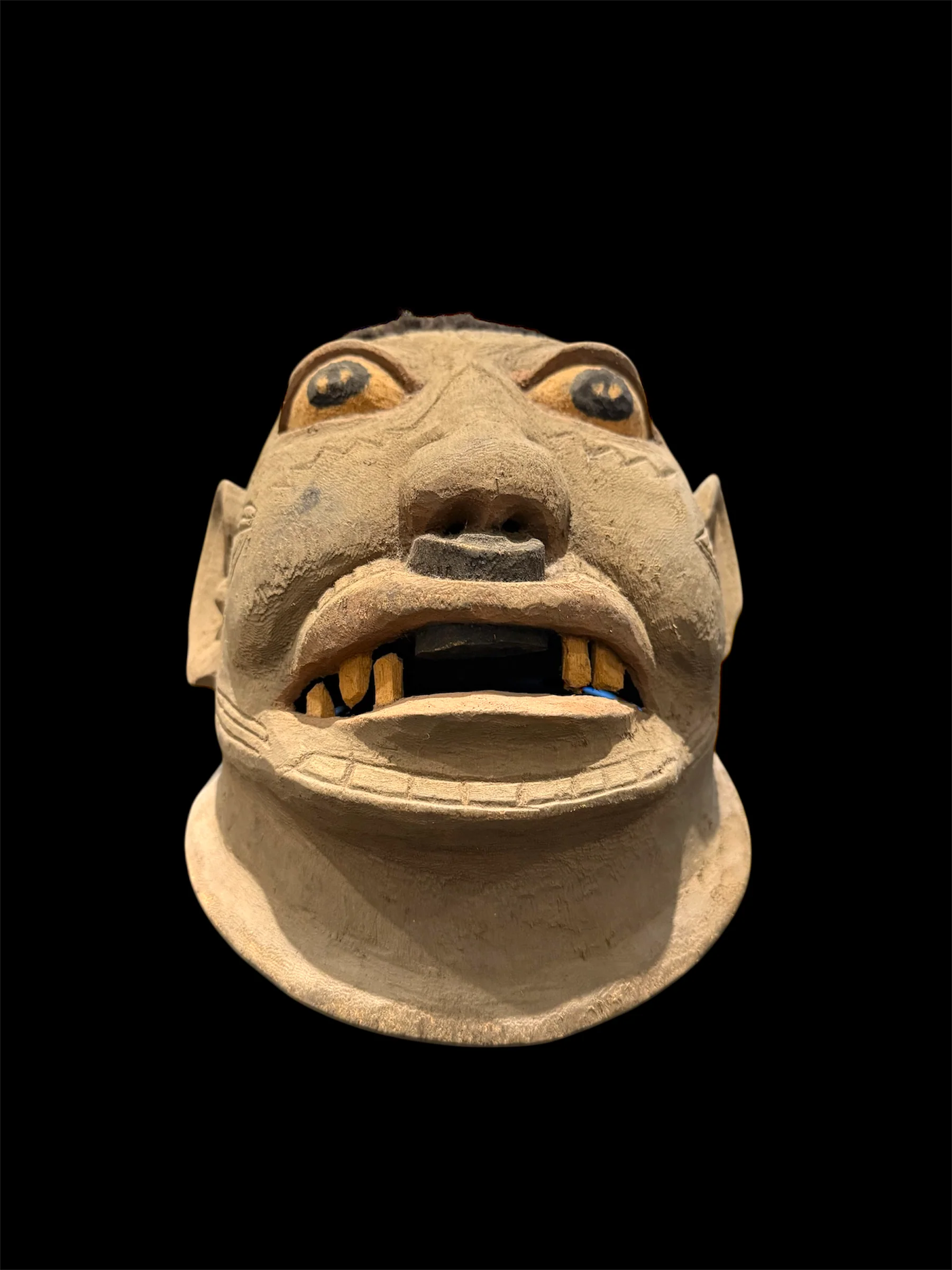 Makonde Balsa Wood Helmet Mask - Image 4