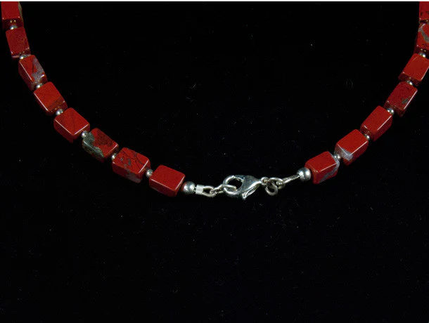 Red Jasper and Turquoise Necklace - Image 3