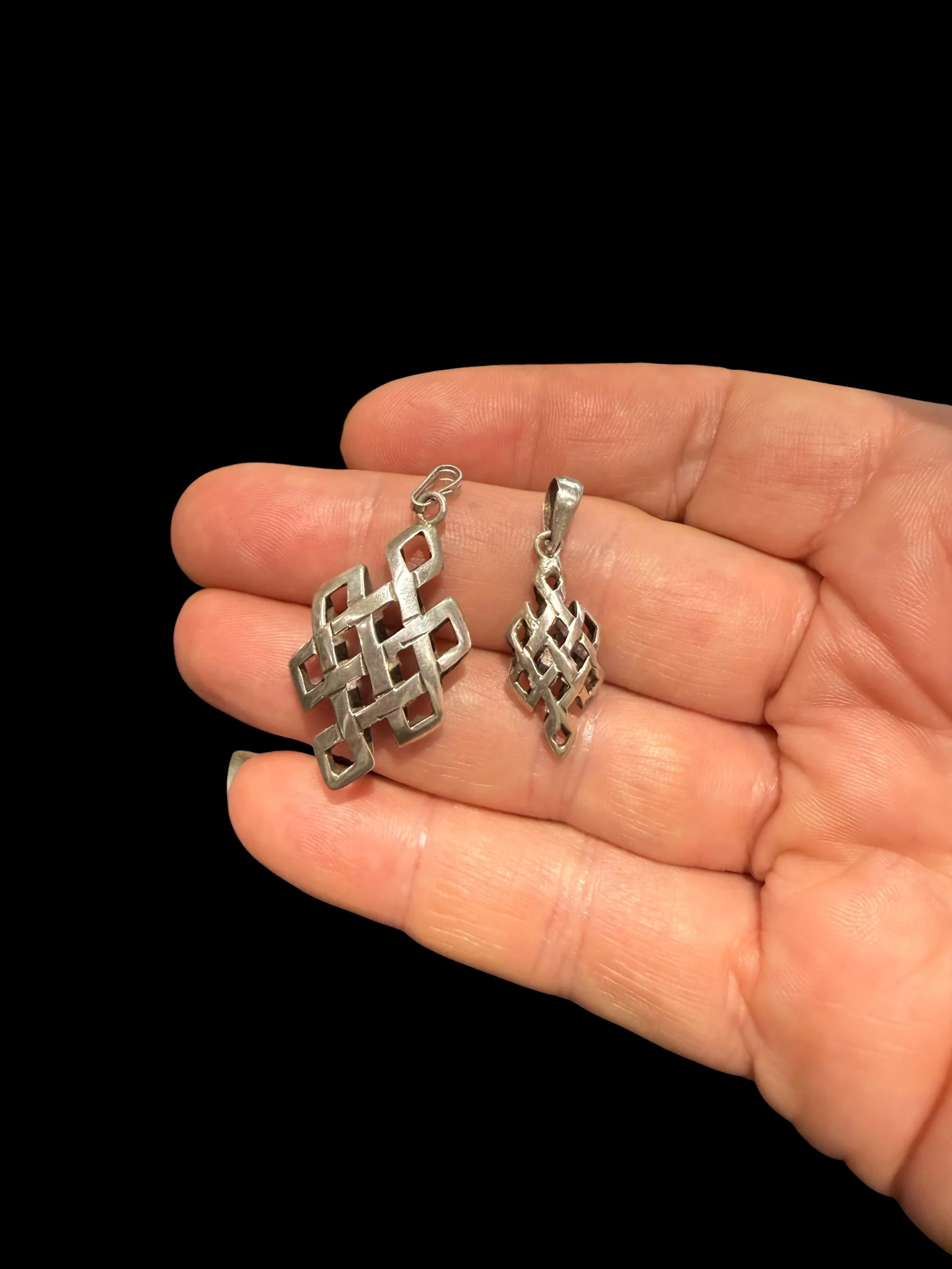 Silver Endless Knot Pendants - Image 3