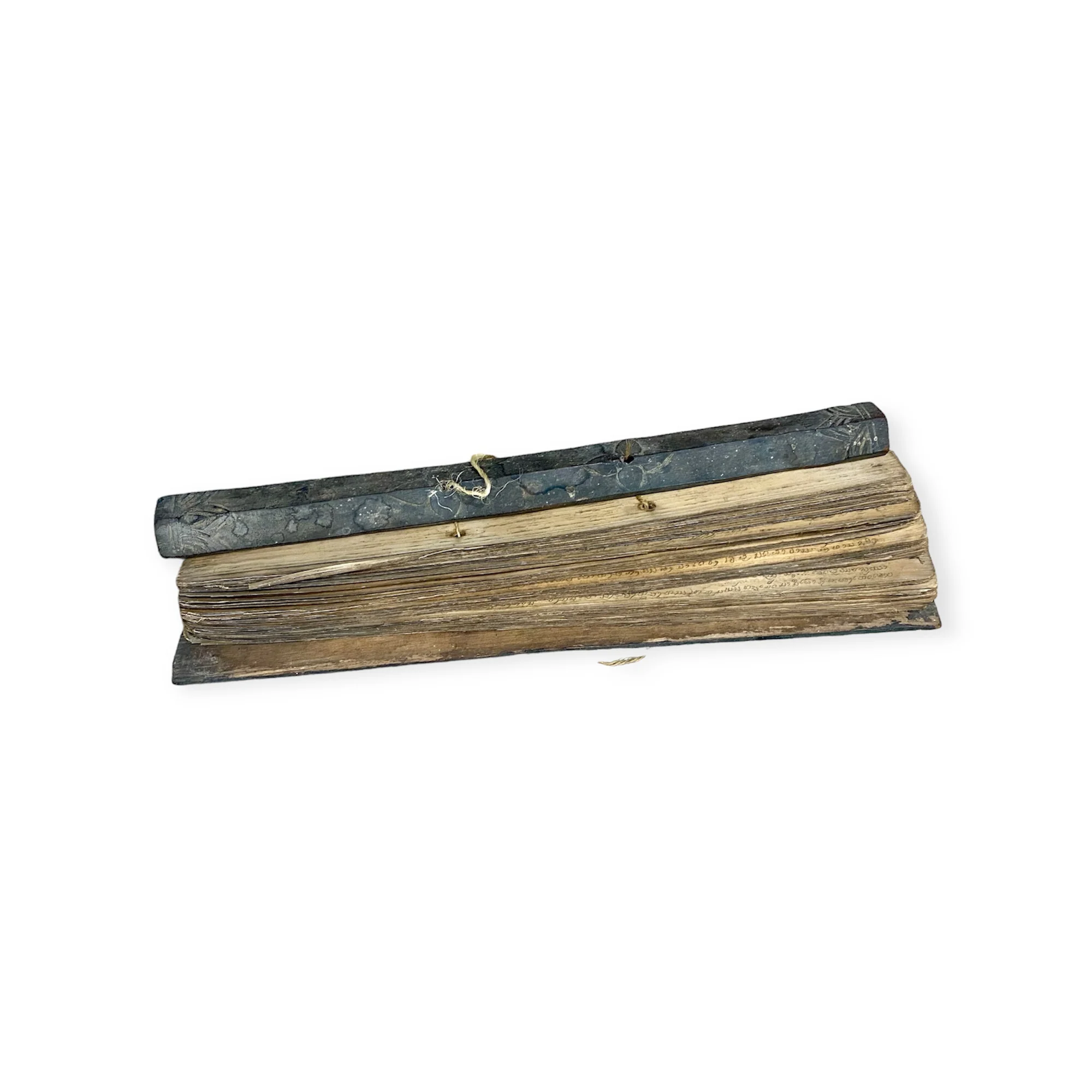 Sri Lankan Sinhalese Ola Palm Leaf Manuscript - Image 12