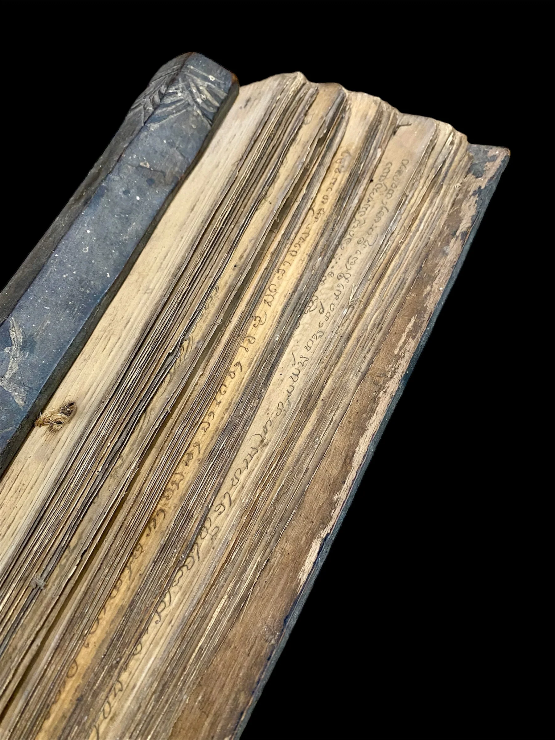 Sri Lankan Sinhalese Ola Palm Leaf Manuscript - Image 3