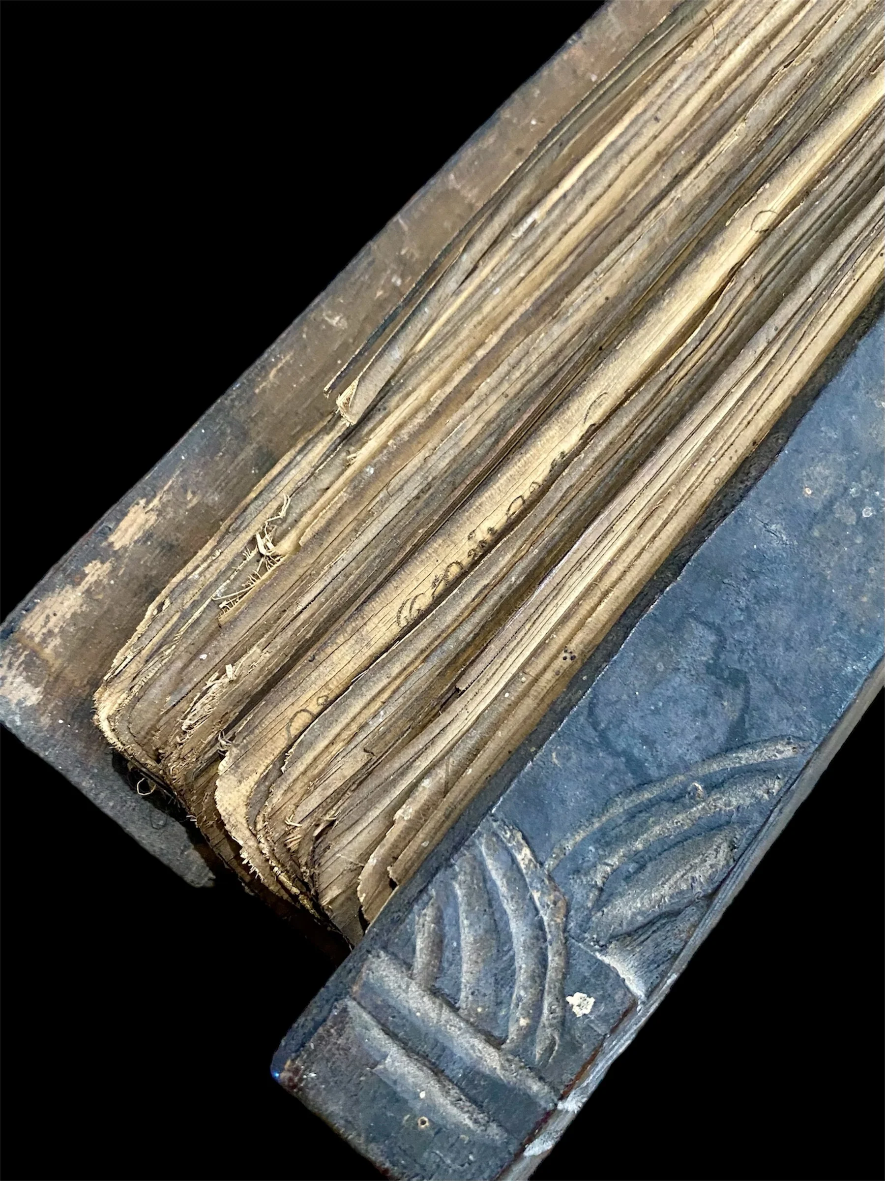 Sri Lankan Sinhalese Ola Palm Leaf Manuscript - Image 5