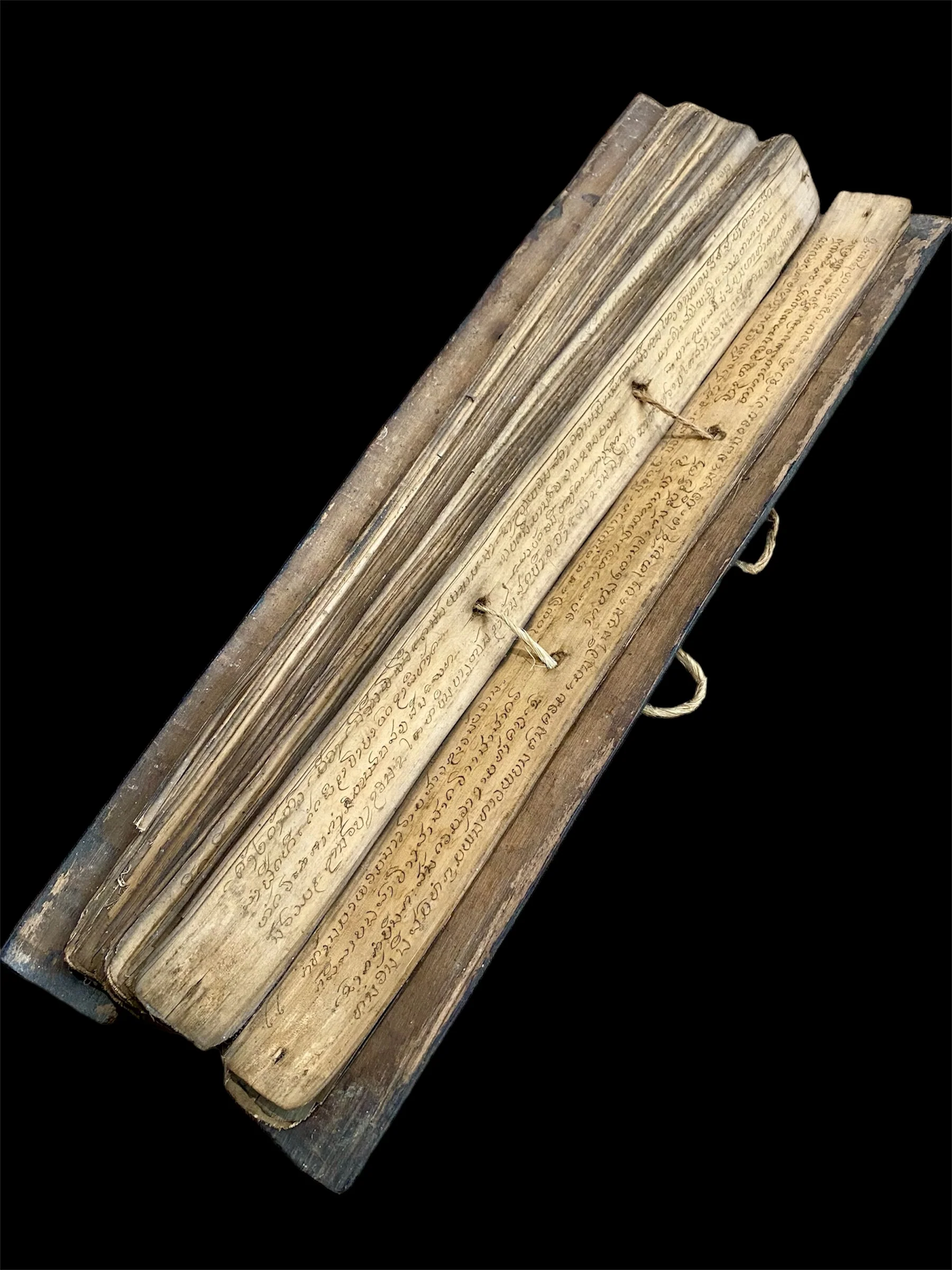 Sri Lankan Sinhalese Ola Palm Leaf Manuscript - Image 7