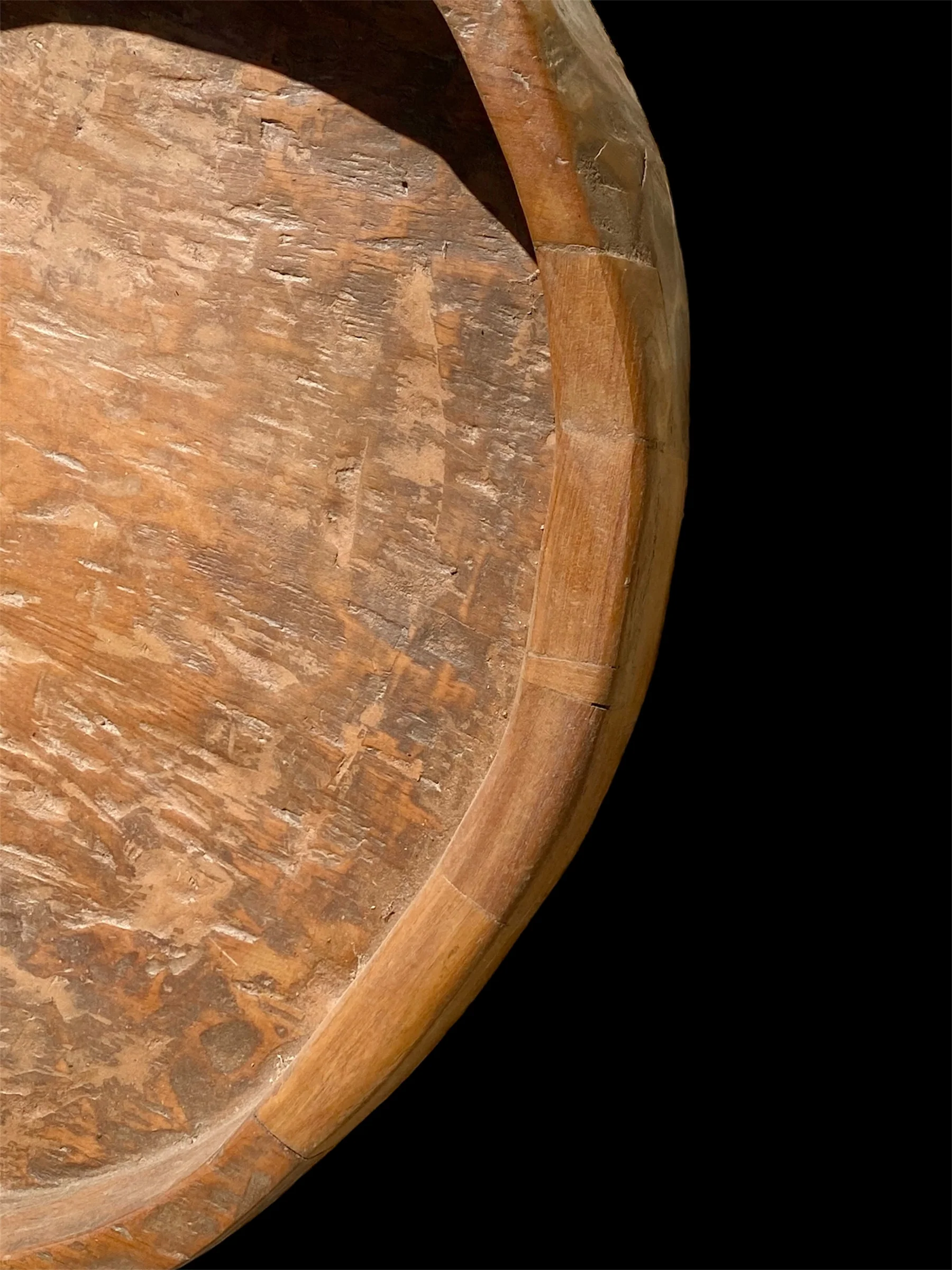 Very Large Teak Bowl With Spout - Image 7