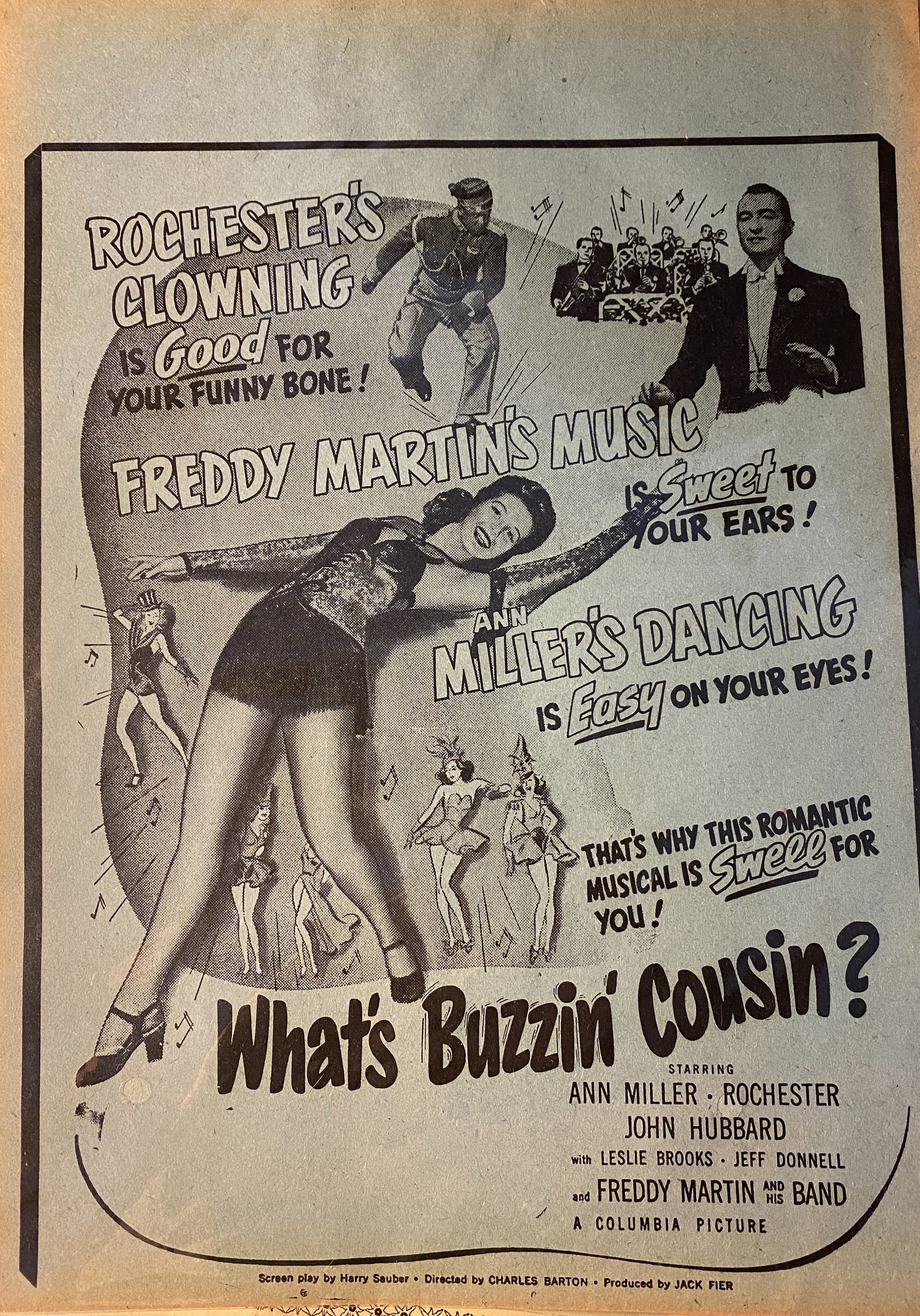Vintage Movie Poster - Ann Miller - Image 4